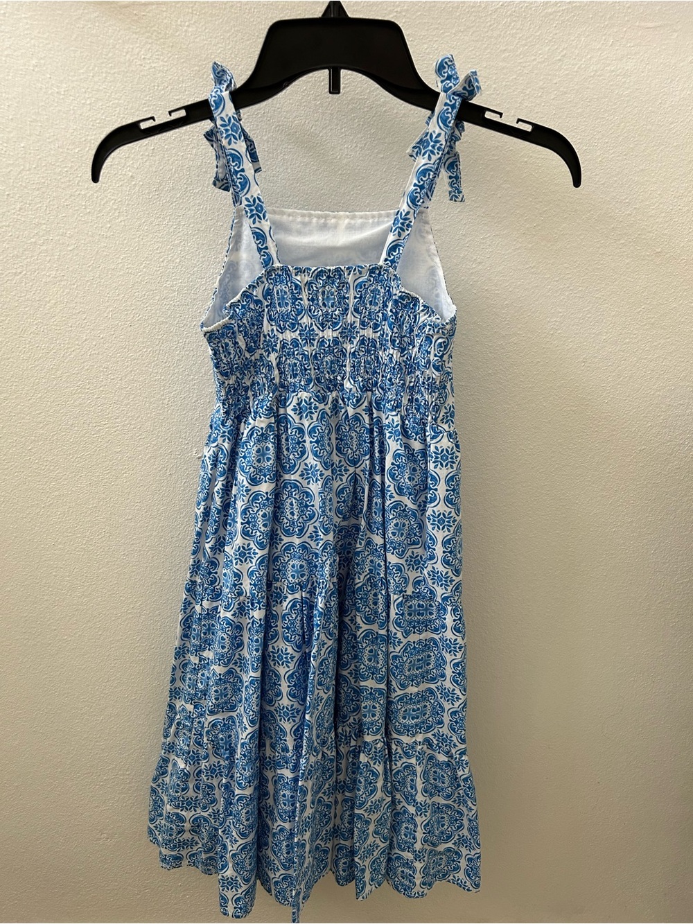 btween Blue and White Tie-Shoulder Maxi Dress for Girls - Picture 2 of 4